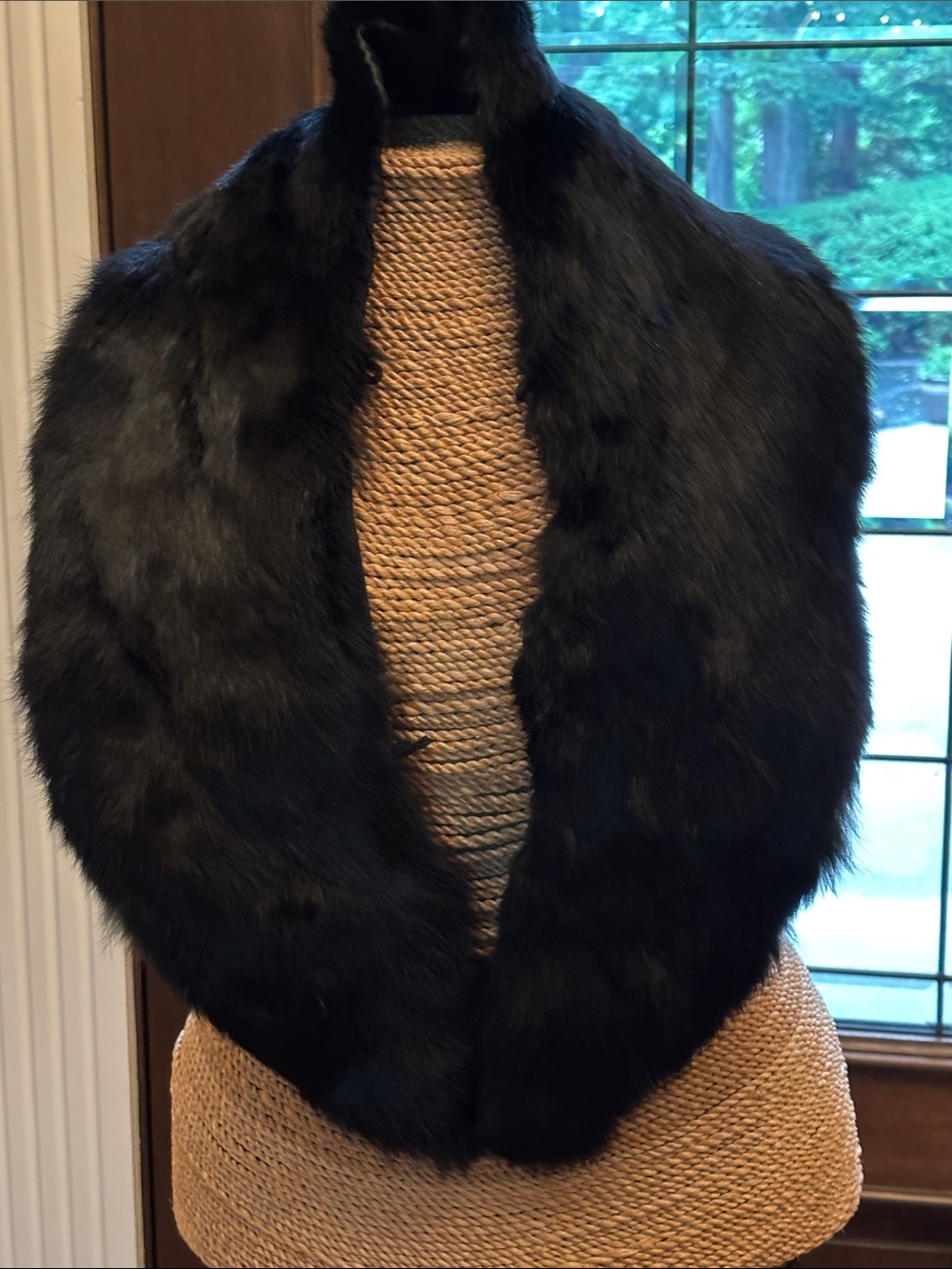 Vintage rabbit fur collar